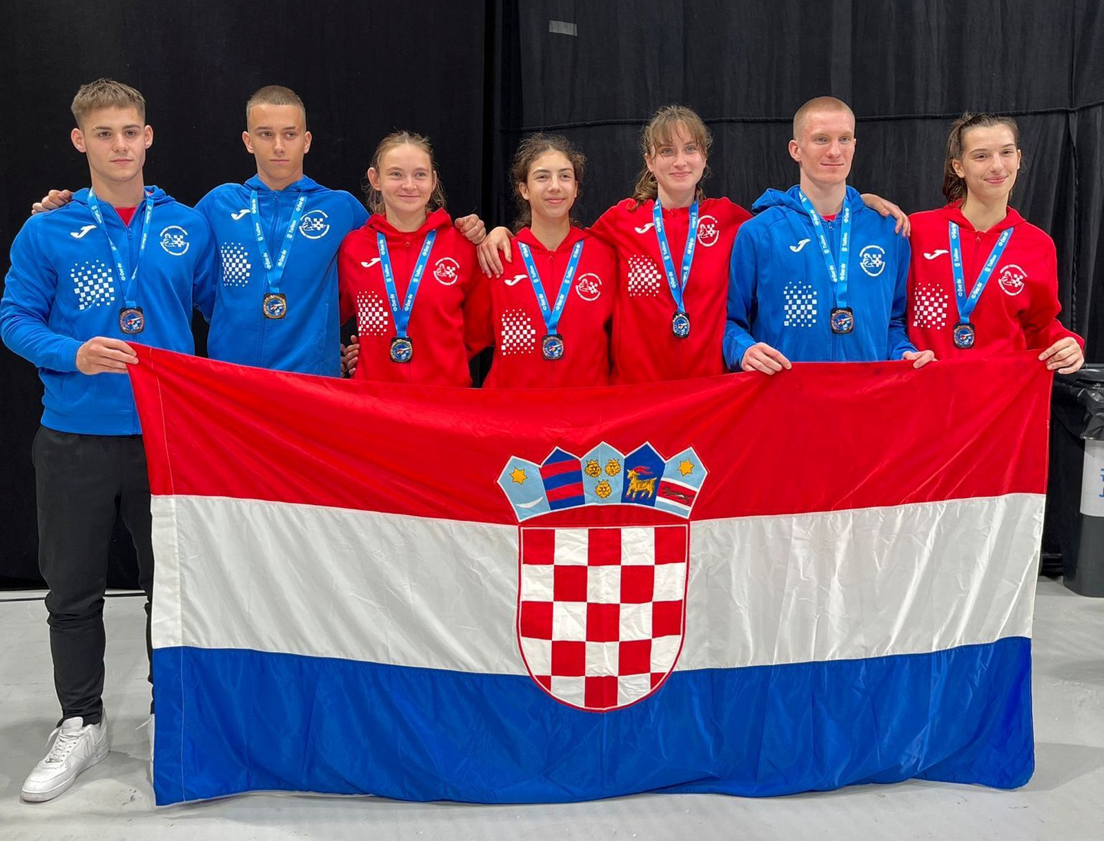 Tallin, 27.8.2023.- Posljednjeg dana Europskog juniorskog prvenstva u tekvondou koje se odrava u Tallinu hrvatski borac Leon Hrgota osvojio je zlatnu medalju u kategoriji do 78 kg, Dora Metroviæ srebrnu u kategoriji do 63 kg, a Grga Patruk Dugac bronèanu u kategoriji do 73kg.  
foto HINA/ HTS/ Jelena Marot/ ua
