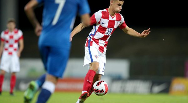 02.09.2021.,  Gradski stadion, Velika Gorica rPrva utakmica skupine A kvalifikacija za Europsko prvenstvo 2023. U-21, Hrvatska - Azarbajdzan.rPhoto: Igor Kralj/PIXSELL