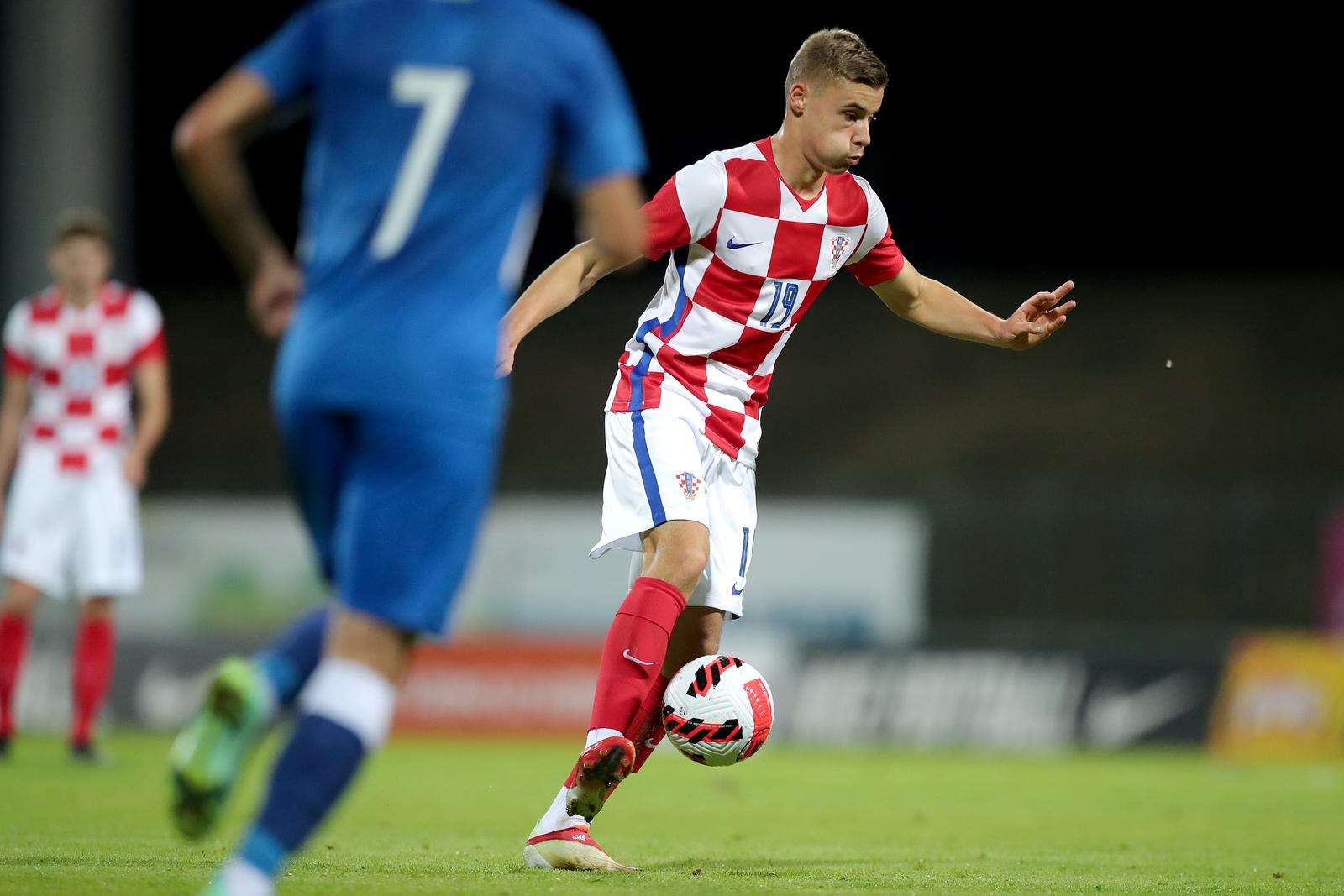 02.09.2021.,  Gradski stadion, Velika Gorica rPrva utakmica skupine A kvalifikacija za Europsko prvenstvo 2023. U-21, Hrvatska - Azarbajdzan.rPhoto: Igor Kralj/PIXSELL