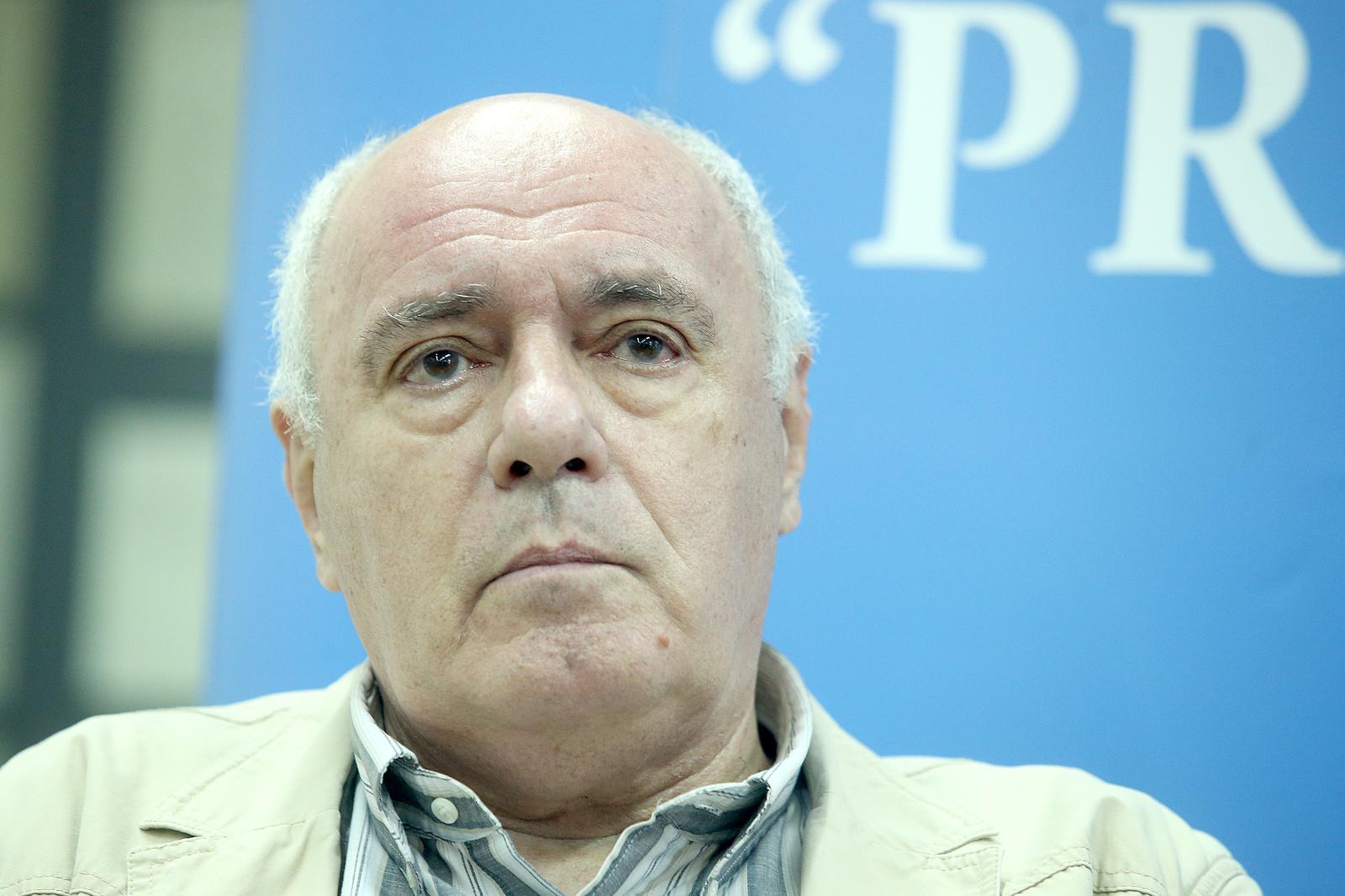 04.07.2017., Zagreb - Srpsko privredno drustvo Privrednik i Vijece srpske nacionalne manjine Grada Zagreba organizirali su tribinu na temu: Promjena imena Trga marsala Tita. Na tribini su govorili: dr. Zarko Puhovski, profesor na Filozofskom fakultetu, dr. Zlatko Hasanbegovic, saborski zastupnik, dr. Tvrtko Jakovina, profesor na Filozofskom fakultetu, te moderator Sasa Kosanovic. rPhoto: Goran Stanzl/PIXSELL