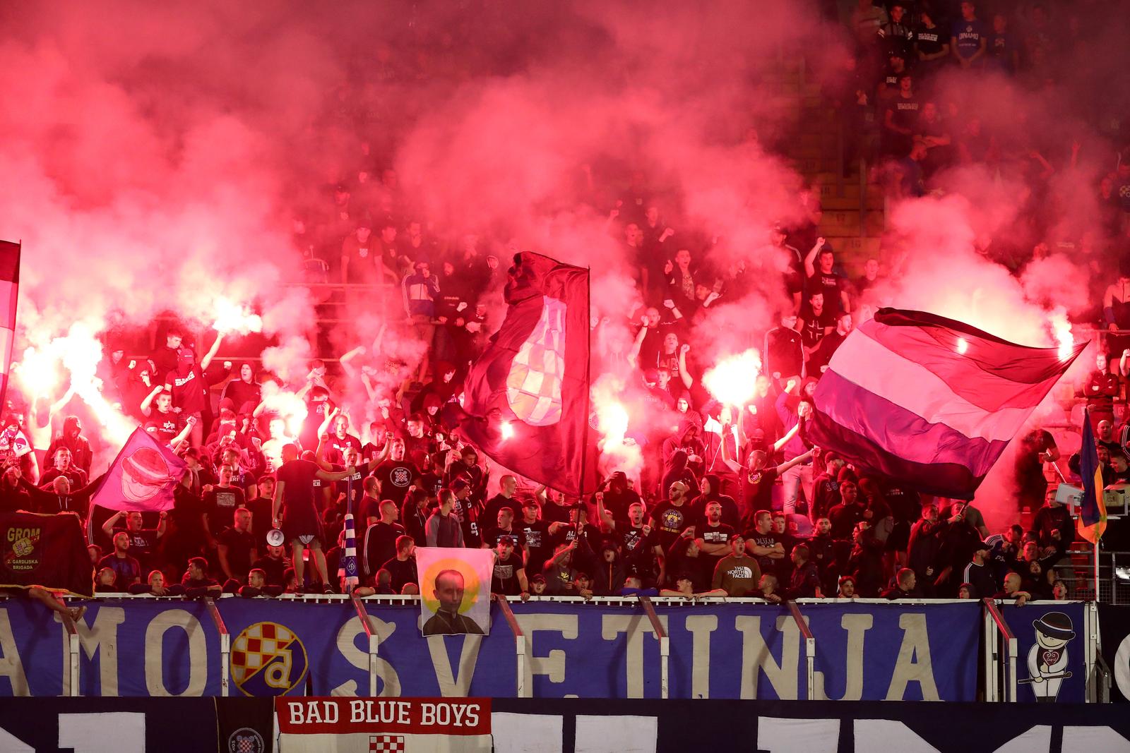 05.08.2023., stadion Maksimir, Zagreb - SuperSport HNL, 03. kolo, GNK Dinamo - HNK Gorica. Navijaci Dinama, Bad Blue Boysi Photo: Matija Habljak/PIXSELL
