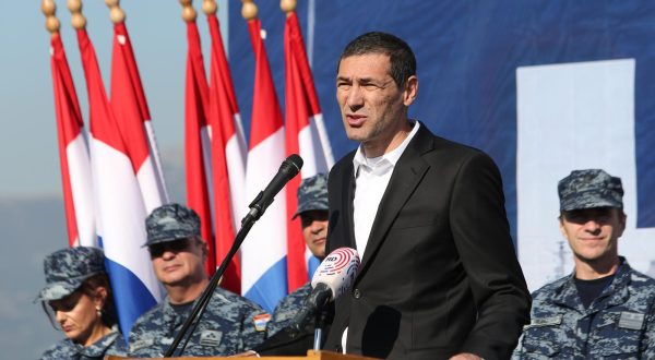 05.11.2015., Split, ratna luka Lora - Povratak broda Andrija Mohorovicic sa misije Triton tijekom koje su spasili 2500 ljudi. Photo: Miranda Cikotic/PIXSELL