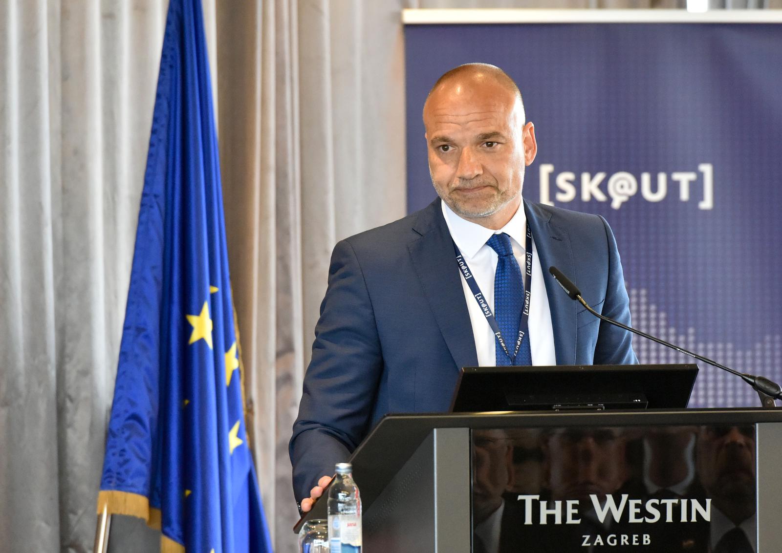 06.06.2023., Zagreb - U Hotelu Westin odrzana je prva SK@ut konferencija u organizaciji Sigurnosne obavjestajne agencije. ravnatelj SOA-e Daniel Markic Photo: Davorin Visnjic/PIXSELL