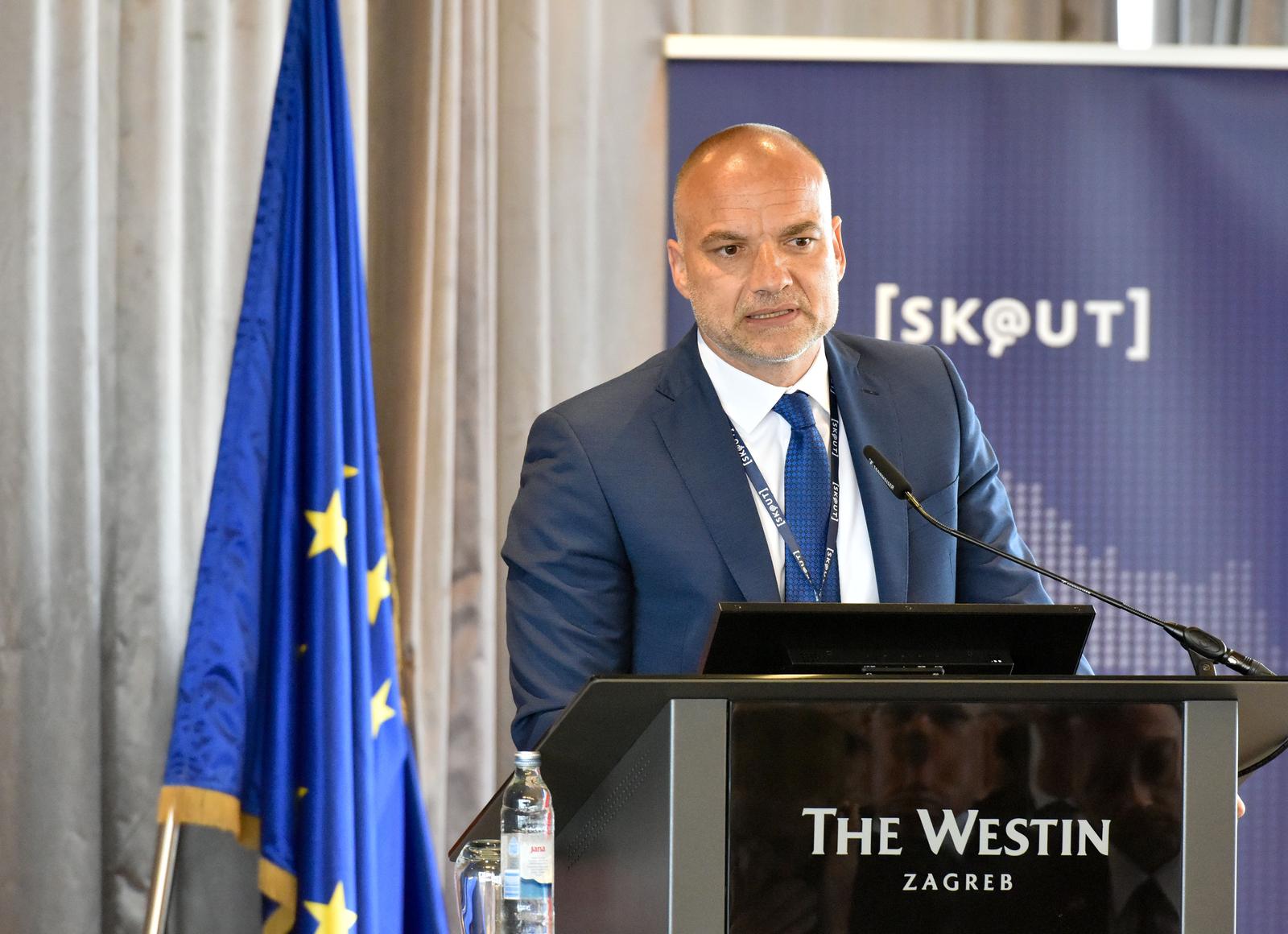 06.06.2023., Zagreb - U Hotelu Westin odrzana je prva SK@ut konferencija u organizaciji Sigurnosne obavjestajne agencije. ravnatelj SOA-e Daniel Markic Photo: Davorin Visnjic/PIXSELL