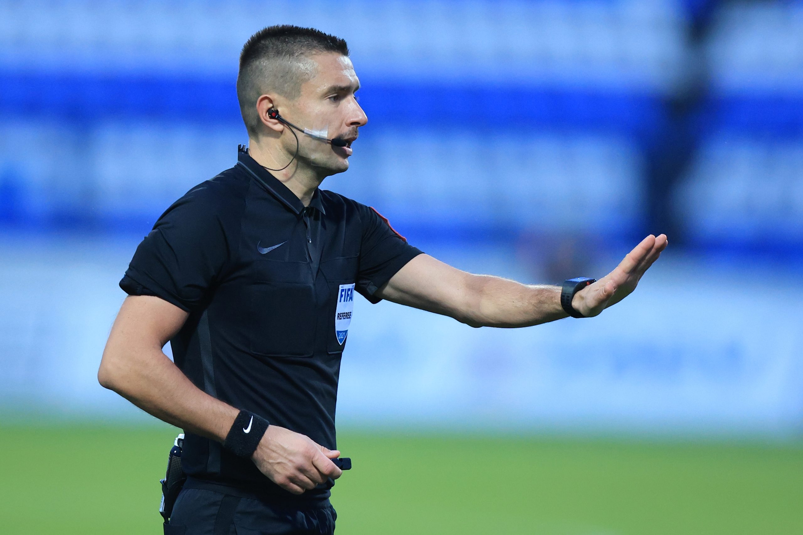 06.11.2021., stadion Gradski vrt, Osijek - Hrvatski Telekom Prva liga, 15. kolo, NK Osijek - NK Istra 1961. Sudac Mario Zebec   Photo: Davor Javorovic/PIXSELL