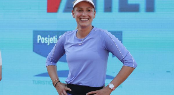 07.06.2020., Osijek - Hrvatski Premier Tenis, turnir humanitarnog karaktera u organizaciji Donne Vekic i njezine obitelji uz pokroviteljstvo Hrvatskog teniskog saveza. Photo: Dubravka Petric/PIXSELL