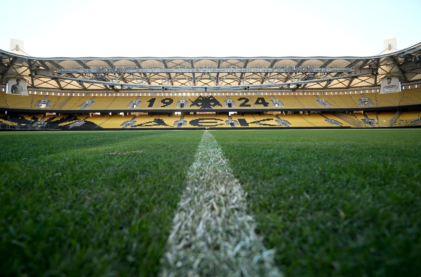 07.08.2023., Atena, Grcka - Trening nogometasa Dinama na stadionu OPAP Arena uoci sutrasnje utakmice treceg pretkola UEFA Lige prvaka protiv AEK-a.  Photo: Marko Lukunic/PIXSELL