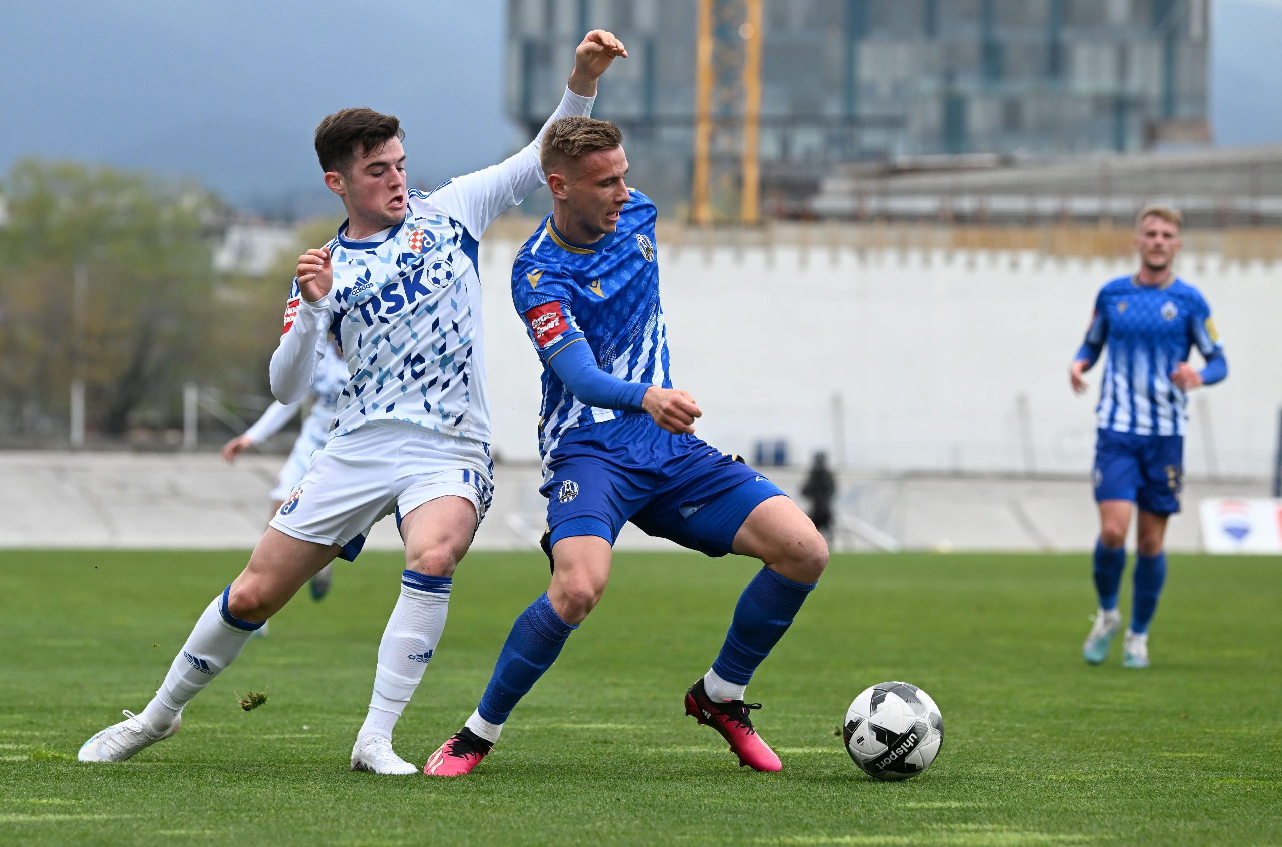 08.04.2023., stadion u Kranjcevicevoj ulici, Zagreb - SuperSport HNL, 28. kolo, NK Lokomotiva - GNK Dinamo. Martin Baturina, Luka Stojkovic Photo: Marko Lukunic/PIXSELL