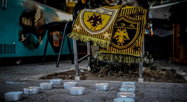 08.08.2023., Atena, Grcka - Mjesto sukoba navijaca AEK-a i Dinama uoči utakmice AEK - GNK Dinamo. U navijacikim neredima zivot je izgubio navijac AEK-a. Photo: Thanasis Dimopoulos/EUROKINISSI/PIXSELL