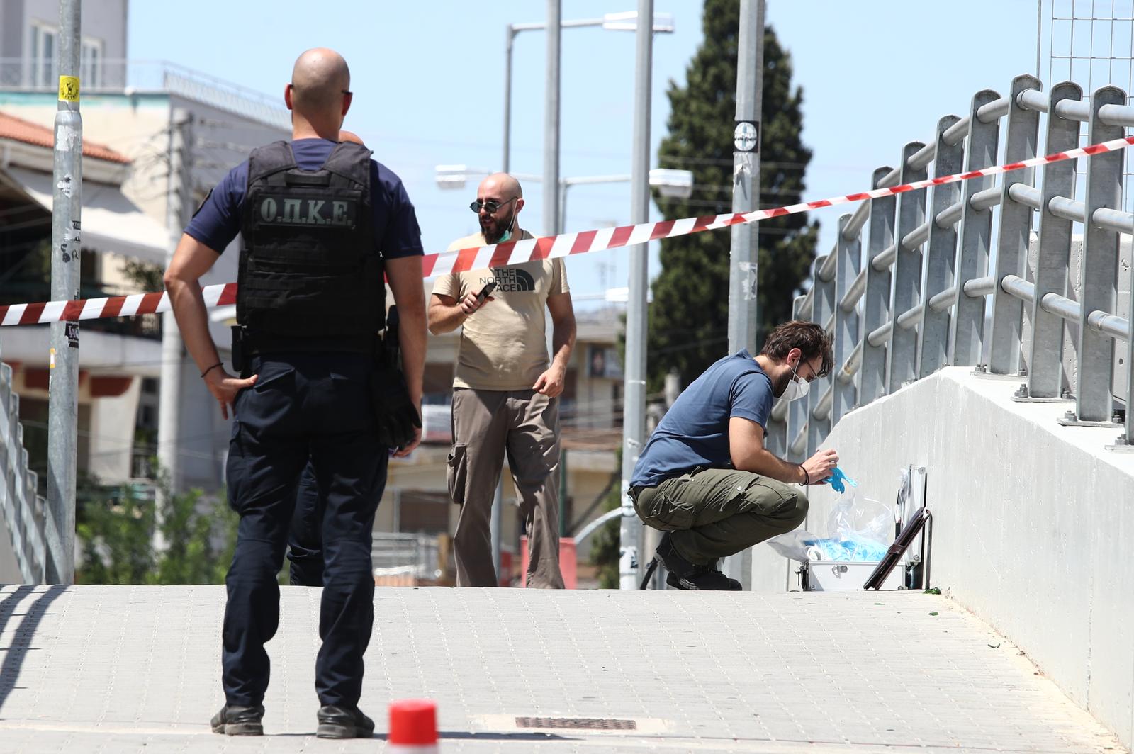 08.08.2023., Atena, Grcka - Policija radi ocevid nakon velikih navijackih nereda u kojima je zivot izgubio navijac AEK-a uoci utakmice AEK - GNK Dinamo. Photo: Stelios Stefanou/EUROKINISSI/PIXSELL