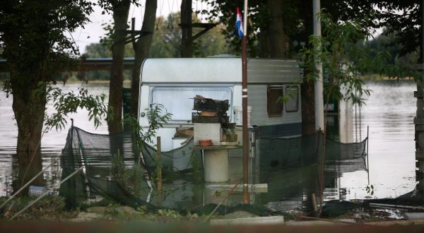 08.08.2023., Koprivnica - Nivo vode u jezeru Soderica jos ne opada Photo: Zeljko Hladika/PIXSELL