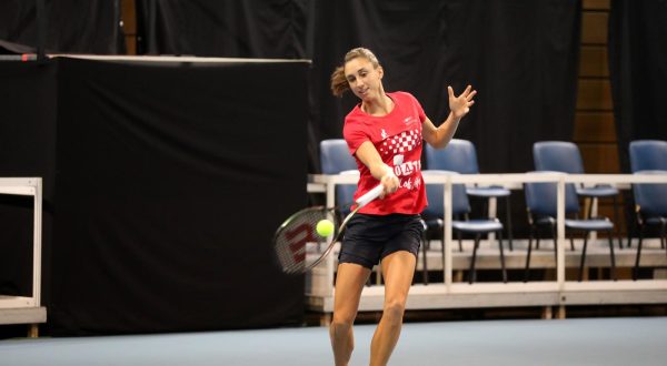 08.11.2022., Rijeka - Trening hrvatske zenske tenis reprezentacije u dvorani Zamet uoci susreta Hrvatske i Njemacke u Billie Jean King kupu. Petra Martic   Photo: Goran Kovacic/PIXSELL
