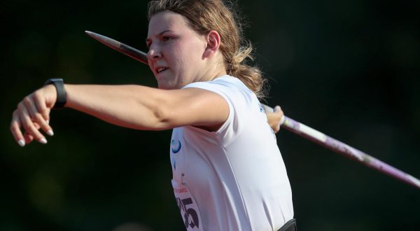 09.08.2020., Zagreb, SRC Mladost - Prvenstvo Hrvatske u atletici. Bacanje koplja, zene. Laura StefanacrIgor Kralj/PIXSELL