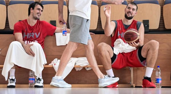 10.08.2023., Zagreb - Trening hrvatske kosarkaske reprezentacije uoci odlaska na Olimpijski pretkvalifikacijski turnir. Photo: Igor Soban/PIXSELL