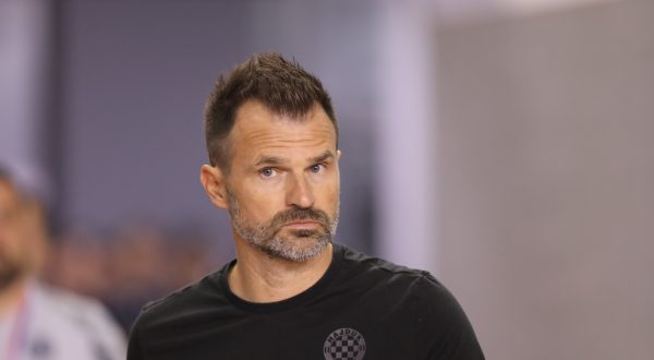 10.08.2023., stadion Poljud, Split - Prva utakmica 3. pretkola UEFA Konferencijske lige, HNK Hajduk - PAOK. Trener Hajduka Ivan Leko Photo: Ivo Cagalj/PIXSELL