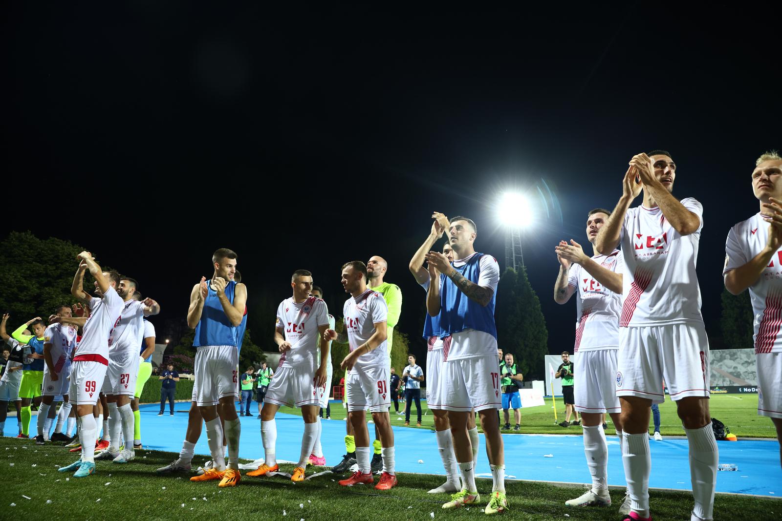 10.08.2023., Mostar, Bosna i Hercegovina - Prva utakmica treceg pretkola Europske lige izmedju HSK Zrinjski i Breidablik. Photo: Denis Kapetanovic/PIXSELL