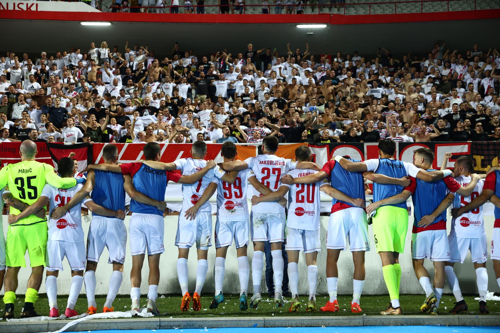 10.08.2023., Mostar, Bosna i Hercegovina - Prva utakmica treceg pretkola Europske lige izmedju HSK Zrinjski i Breidablik. Photo: Denis Kapetanovic/PIXSELL