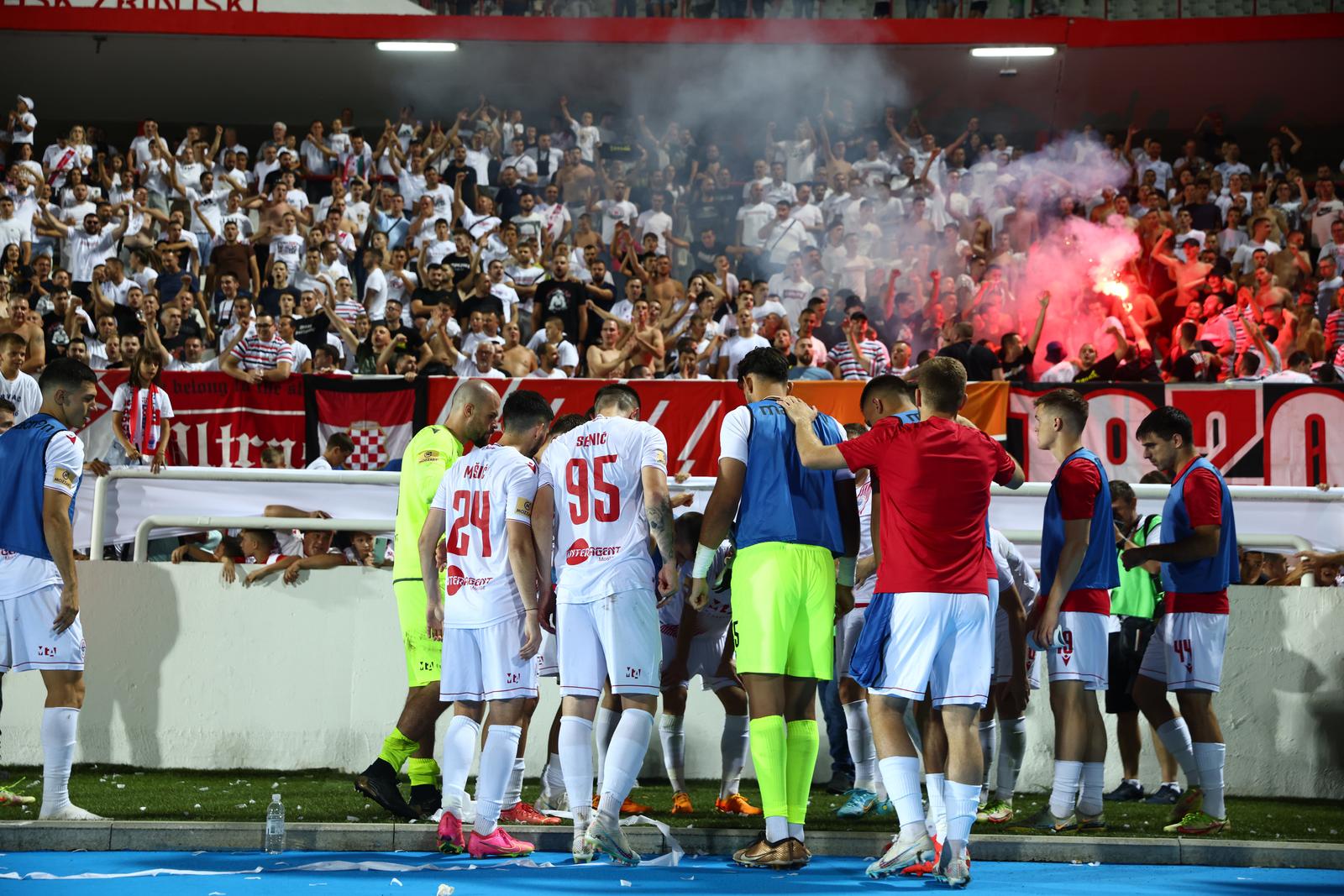10.08.2023., Mostar, Bosna i Hercegovina - Prva utakmica treceg pretkola Europske lige izmedju HSK Zrinjski i Breidablik. Photo: Denis Kapetanovic/PIXSELL
