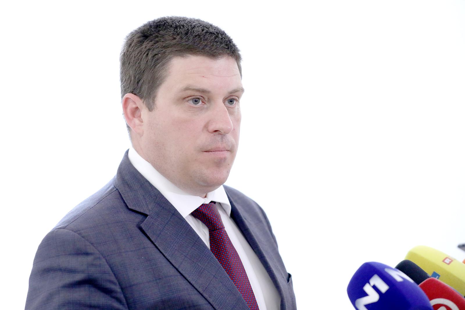 11.07.2023., Zagreb - Na konferenciji za medije odrzanoj u Saboru o slucaju HEP govorio je Oleg Butkovic. Photo: Patrik Macek/PIXSELL