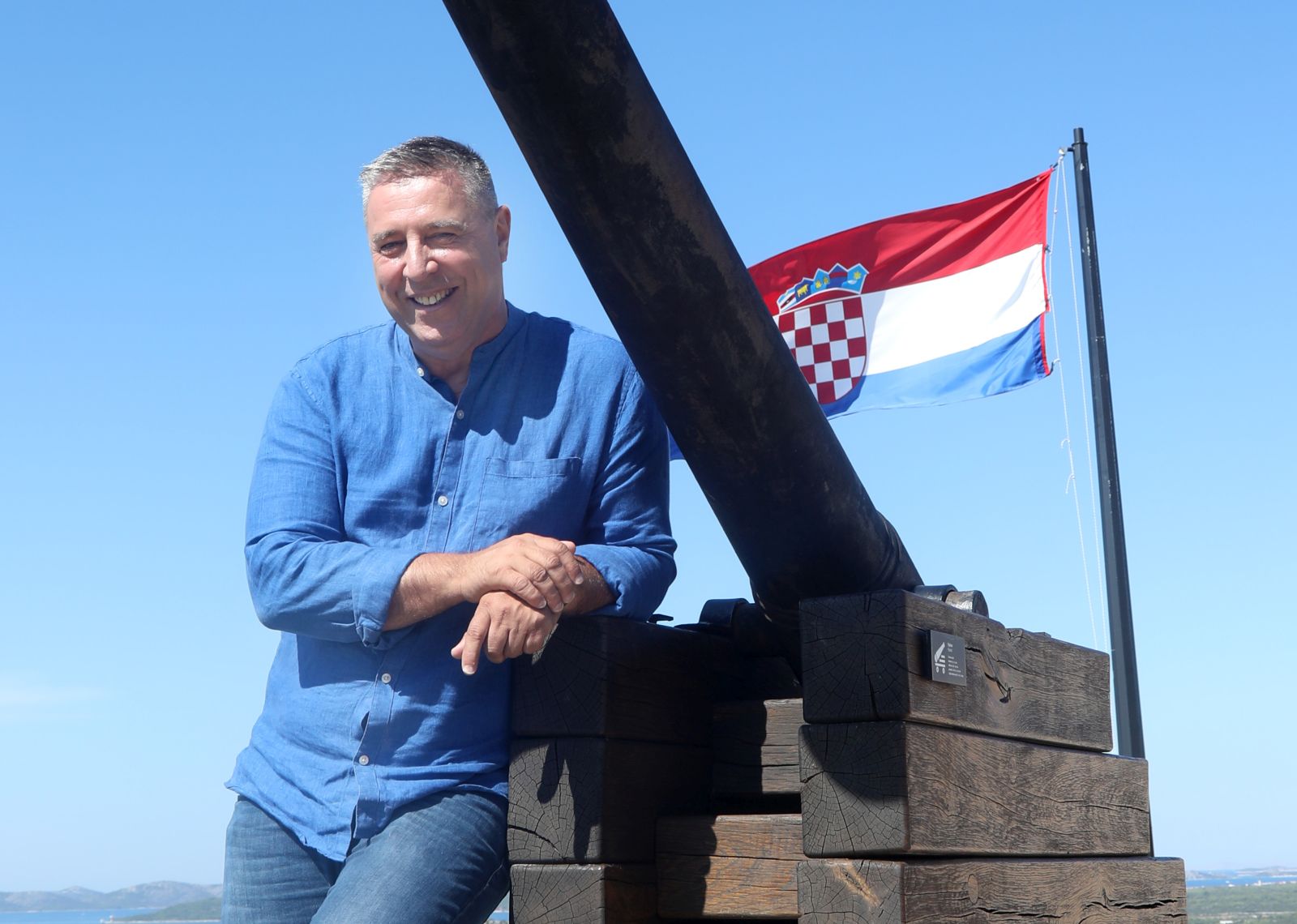 11.08.2023., Sibenik - Saborski zastupnik Franko Vidovic. Photo: Dusko Jaramaz/PIXSELL