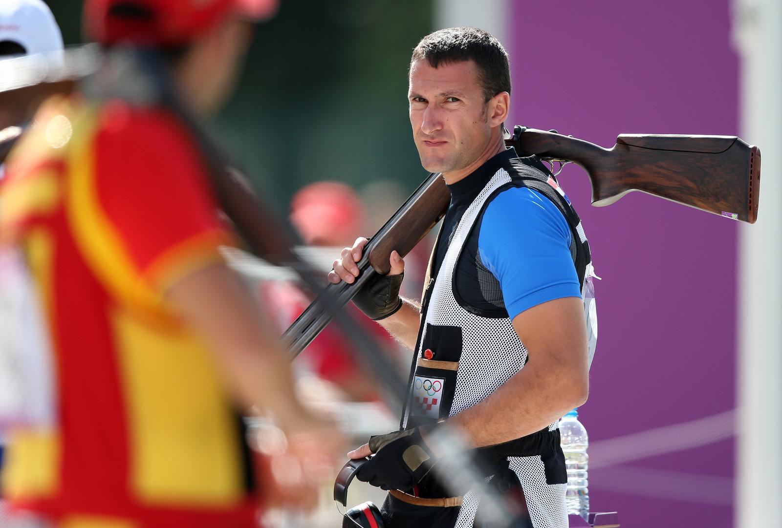 06.08.2012., Engleska, London - Ljetne Olimpijske igre London 2012. Giovanni Cernogoraz osvojio zlatnu medalju u trapu. Photo: Igor Kralj/PIXSELL