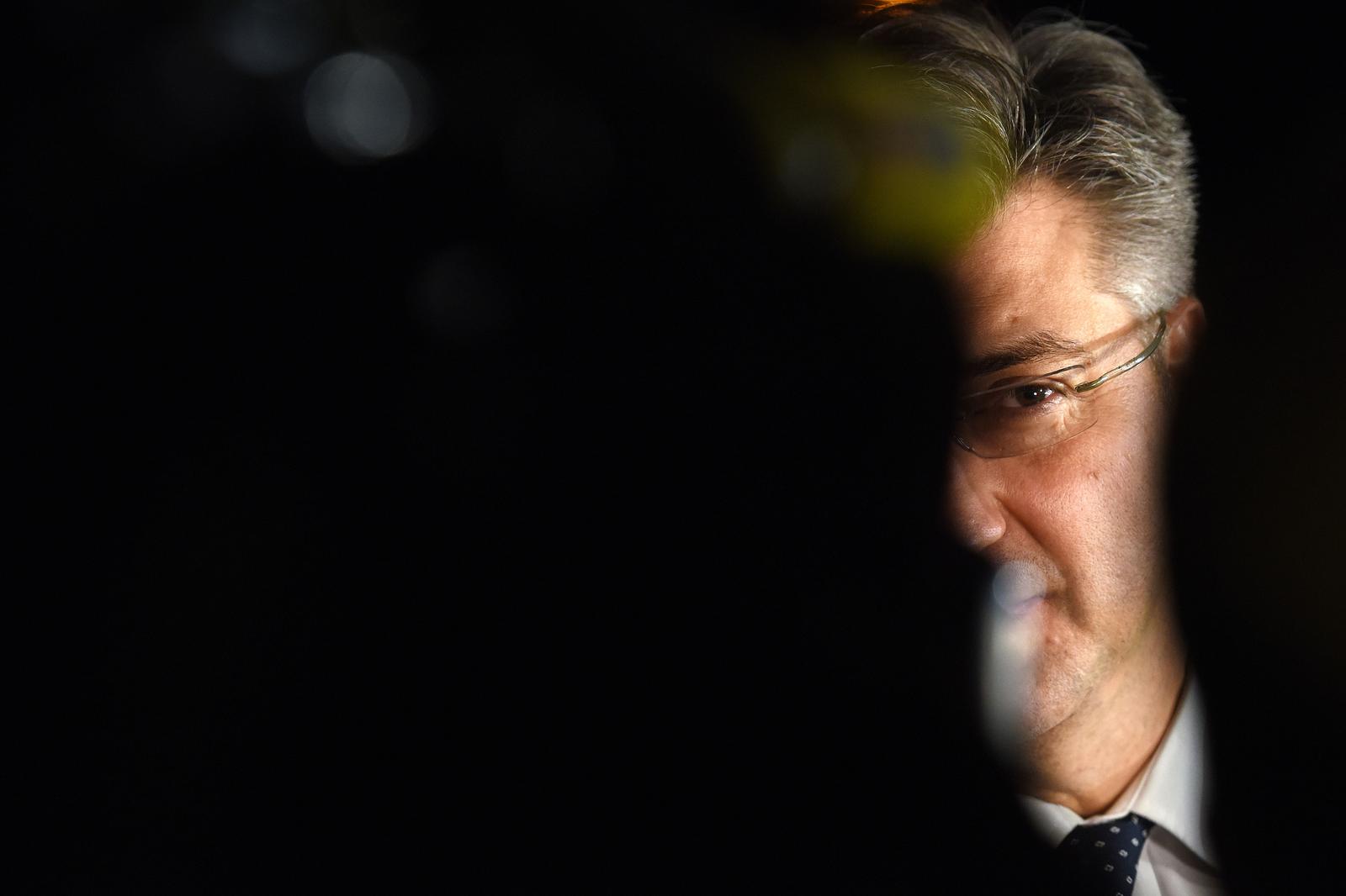 13.03.2018., Breznica - Clanovi Kluba zastupnika HDZ-a posjetili su Opcinu Visoko, a kasnije im se u Breznici na sastanku pridruzio premijer Plenkovic. Premijer Andrej Plenkovic. r"nPhoto: Vjeran Zganec-Rogulja/PIXSELL