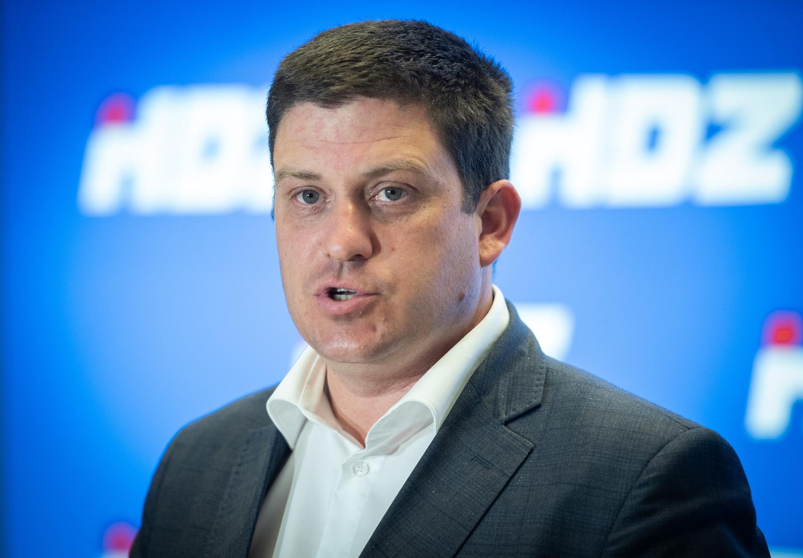 13.7.2023., Zagreb - Oleg Butkovic dao je izjavu za medije nakon sjednice sireg Predsjednistva HDZ-a. Photo: Neva Zganec/PIXSELL