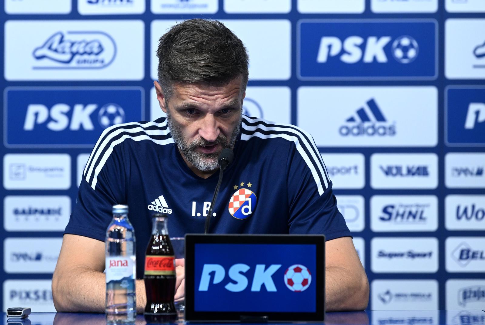 14.08.2023., Zagreb - Trener Dinama Igor Biscan odrzao je konferenciju za medije uoci prve utakmice 3. pretkola UEFA Lige prvaka protiv grckog AEK-a. Photo: Marko Lukunic/PIXSELL