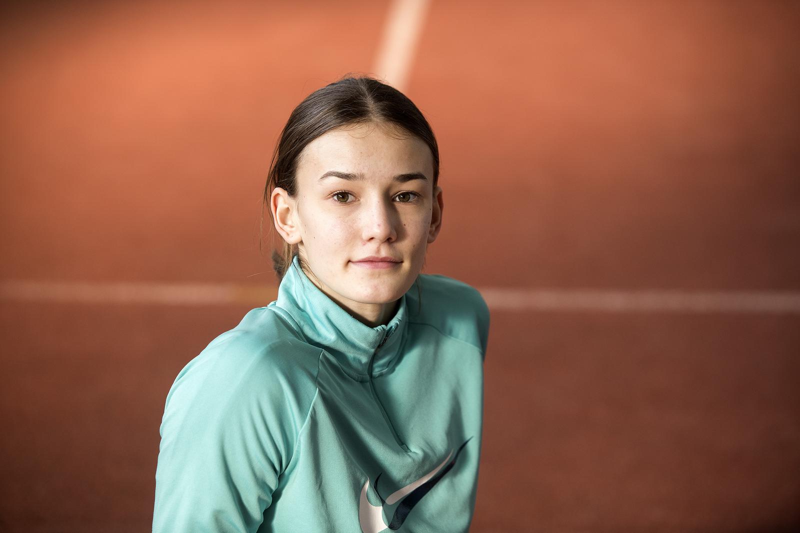 14.02.2023., Varazdin- Atleticarka Jana Koscak, velika nada hrvatske atletike.
 Photo: Vjeran Zganec Rogulja/PIXSELL