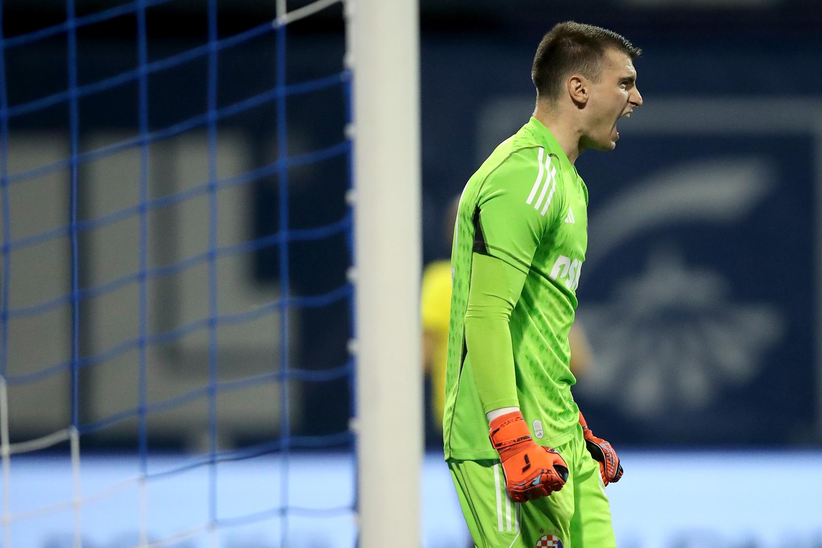 15.08.2023., stadion Maksimir, Zagreb - Prva utakmica 3. pretkola UEFA Lige prvaka, GNK Dinamo - AEK. Dominik Livakovic  Photo: Slavko Midzor/PIXSELL