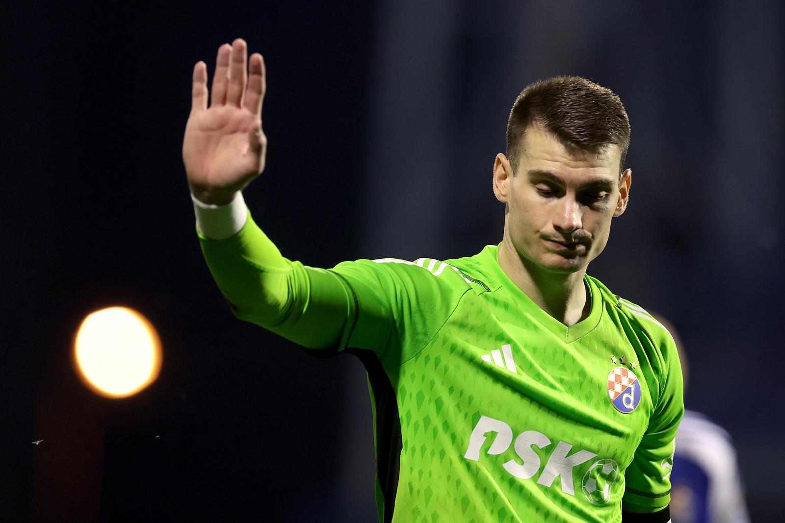 15.08.2023., stadion Maksimir, Zagreb - Prva utakmica 3. pretkola UEFA Lige prvaka, GNK Dinamo - AEK. Dominik Livakovic  Photo: Goran Stanzl/PIXSELL