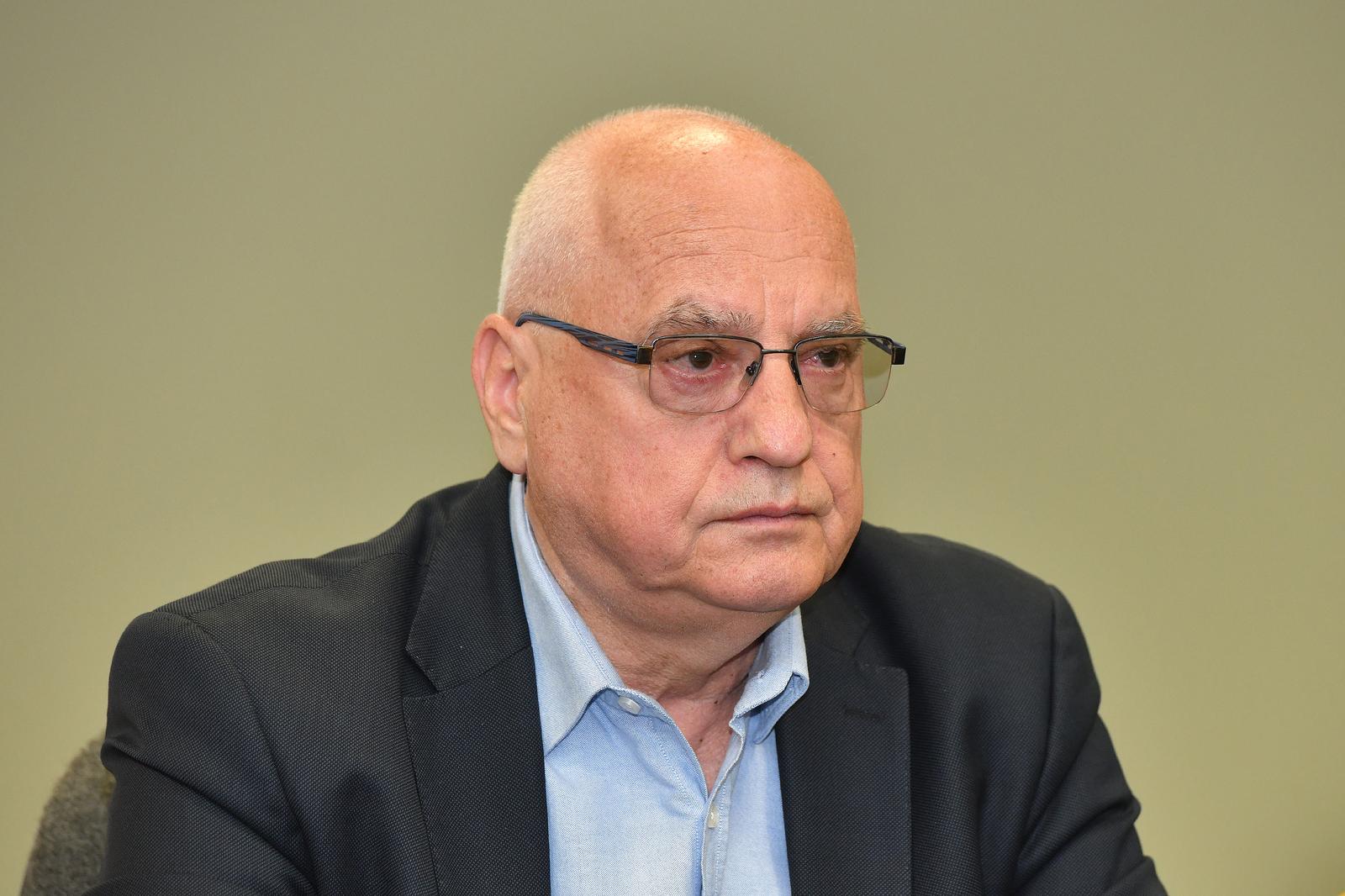 16.05.2022., Varazdin- U prostorima Arene Varazdin predstavljena je Europska zlatna odbojkaska liga. Tomislav Druzak, drzavni tajnik u Ministarstvu turizma i sporta.
   Photo: Vjeran Zganec Rogulja/PIXSELL