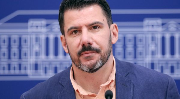 16.08.2023., Zagreb - Na konferenciji za medije Kluba zastupnika Mosta o temi: „Nove muljaze PPD-a uz blagoslov Andreja Plenkovica” govorio je zastupnik Nikola Grmoja.

 . Photo: Patrik Macek/PIXSELL