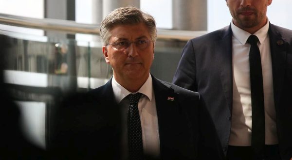 17.08.2023., Zagreb - Premijer Andrej Plenkovic odlazi iz NSK nakon sjednice Vlade Photo: Zeljko Hladika/PIXSELL