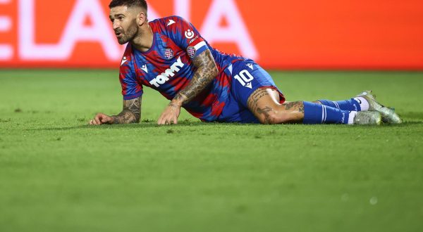 17.08.2023., Solun, Grcka - Uzvratni susret 3. pretkola UEFA Konferencijske lige, PAOK - Hajduk. Marko Livaja. Photo: RAFAIL GEORGIADES / EUROKINISS/PIXSELL