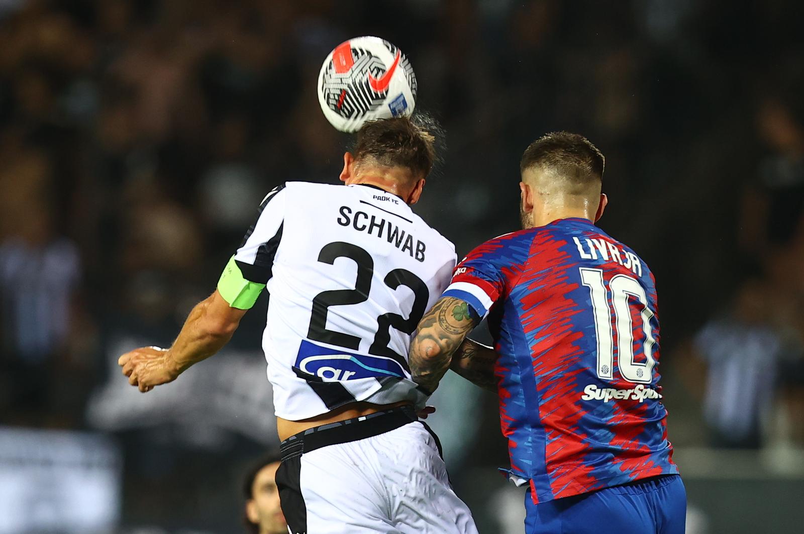 17.08.2023., Solun, Grcka - Uzvratni susret 3. pretkola UEFA Konferencijske lige, PAOK - Hajduk. Photo: RAFAIL GEORGIADES / EUROKINISS/PIXSELL