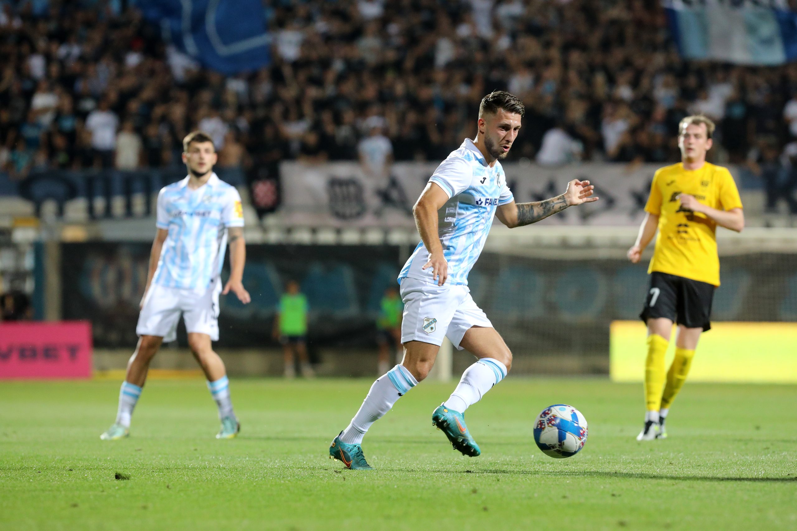 17.08.2023., Stadion HNK Rijekac, Rijeka - Uzvratna utaknica 3. pretkola UEFA Konferencijske lige, HNK Rijeka - B36 Torshavn.  Photo: Goran Kovacic/PIXSELL