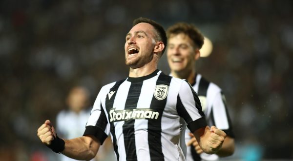 17.08.2023., Solun, Grcka - Uzvratni susret 3. pretkola UEFA Konferencijske lige, PAOK - Hajduk. Andrija Zivkovic. Photo: VASILIS VERVERIDES/MOTION TEAM/PIXSELL