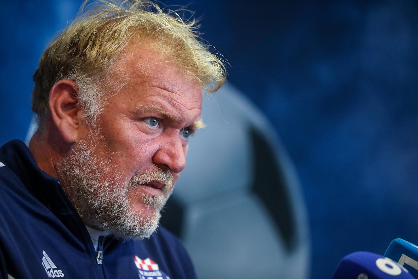 18.08.2023.., Zagreb - Konferencija za medije trenera NK Rudes Roberta Prosineckog uoci 5. kola SuperSport HNL-a u kojoj Rudes dočekuju Hajduk. Photo: Slavko Midzor/PIXSELL