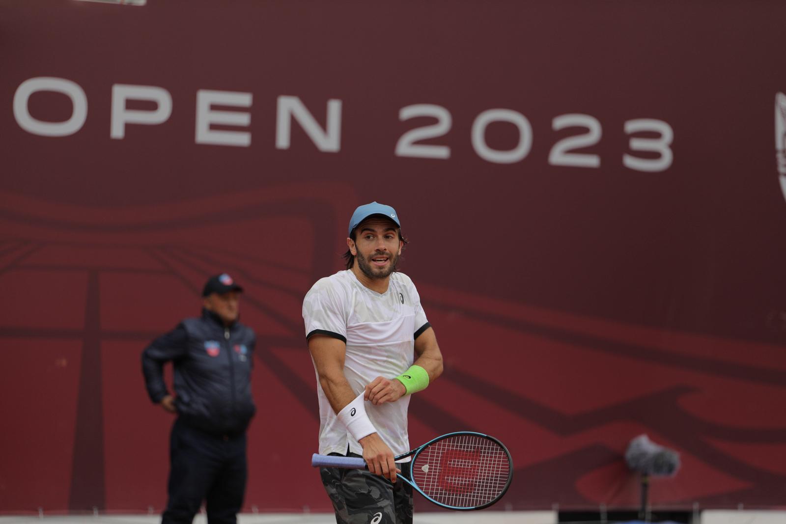 18.04.2023., Banja Luka, Bosna i Hercegovina - Mec drugog kola ATP turnira Srpska Open izmedju srpskog tenisaca Lasla Djerea i hrvatskog tenisaca Borne Corica. Borna Coric Photo: Dejan Rakita/PIXSELL
