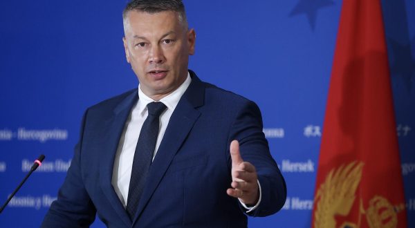 19.07.2023., Sarajevo, Bosna i Hercegovina - Konferencija za medije nakon sastanka ministra sigurnosti BiH Nenada Nesica i ministra unutrasnjih poslova Crne Gore Filipa Adzica. Photo: Armin Durgut/PIXSELL
