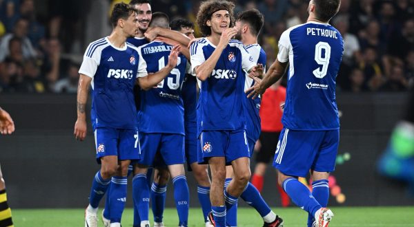19.08.2023., Atena, Grcka - Utakmica 3. pretkola UEFA Lige prvaka, AEK - GNK Dinamo. Robert Ljubicic Photo: Marko Lukunic/PIXSELL