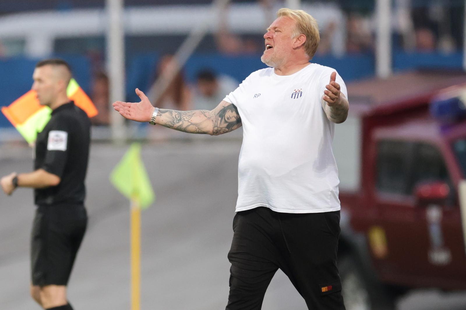20.08.2023., stadion Kranjceviceva, Zagreb - SuperSport HNL, 05. kolo, NK Rudes - HNK Hajduk. Trener NK Rudes Robert Prosinecki.  Photo: Luka Stanzl/PIXSELL