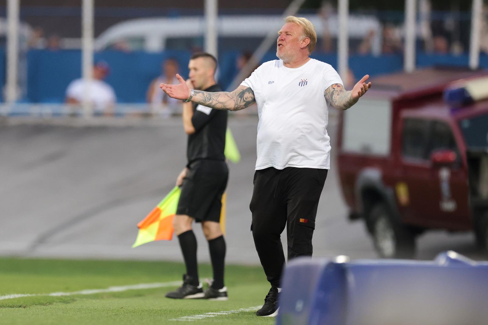 20.08.2023., stadion Kranjceviceva, Zagreb - SuperSport HNL, 05. kolo, NK Rudes - HNK Hajduk. Trener NK Rudes Robert Prosinecki.  Photo: Luka Stanzl/PIXSELL