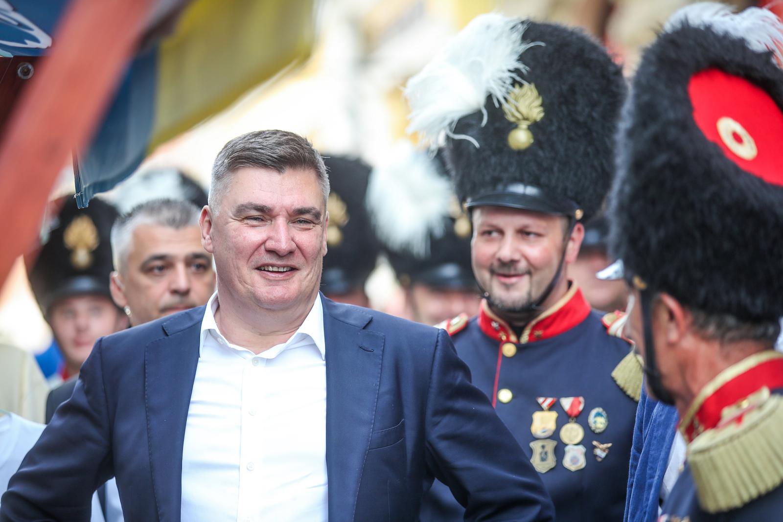 23.08.2023V., Varazdin - Predsjednik Republike obisao je tradicionalnu kulturno-turisticku manifestaciju Spancirfest 2023. 

 Photo: Slavko Midzor/PIXSELL