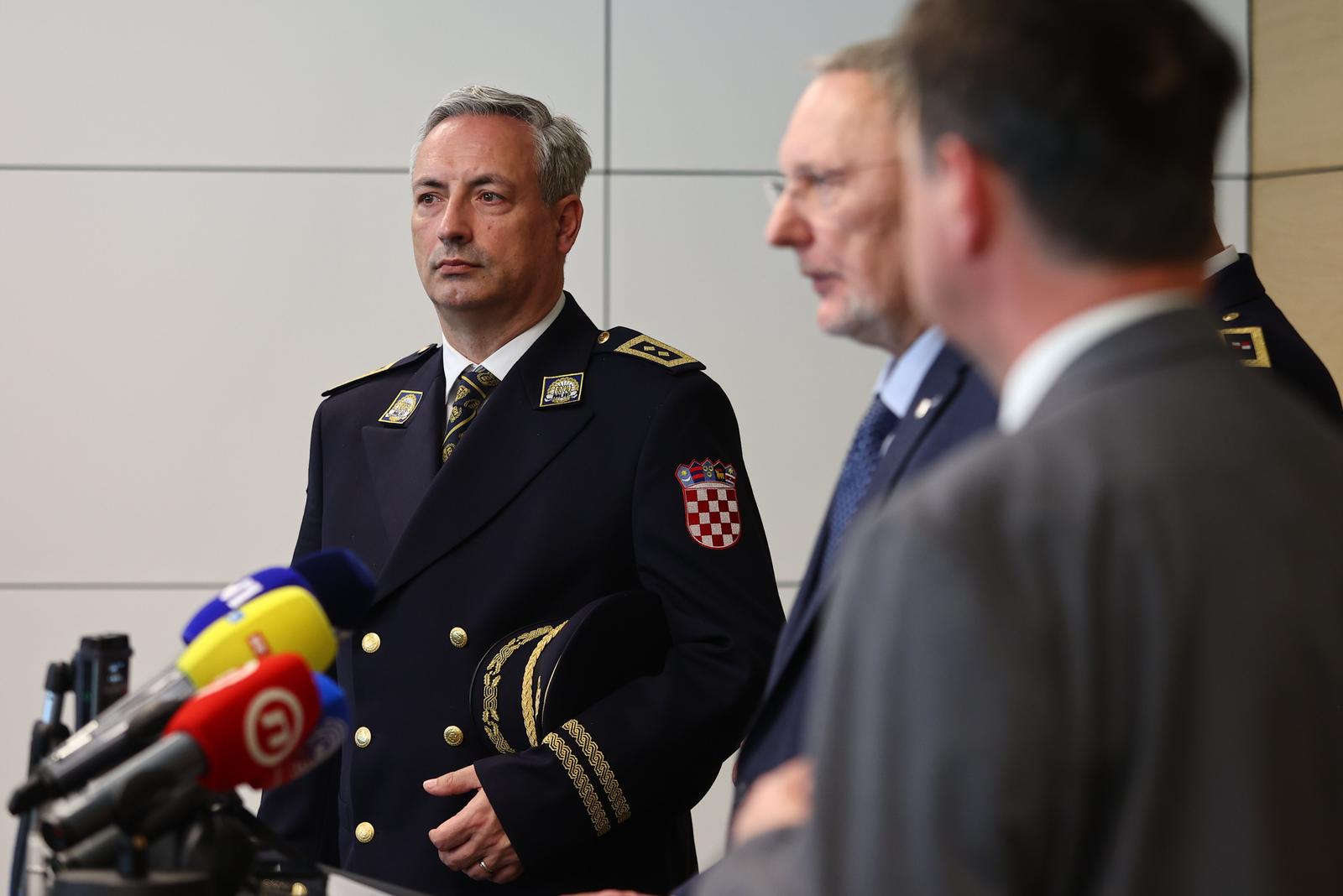 24.03.2023., Kastel Stafilic- Potpredsjednik Vlade i ministar unutarnjih poslova Davor Bozinovic nazocio je prigodnom programu obiljezavanja pocetka rada zracnih luka bez granicnih kontrola.
Slobodan Marendic Photo: Miroslav Lelas/PIXSELL