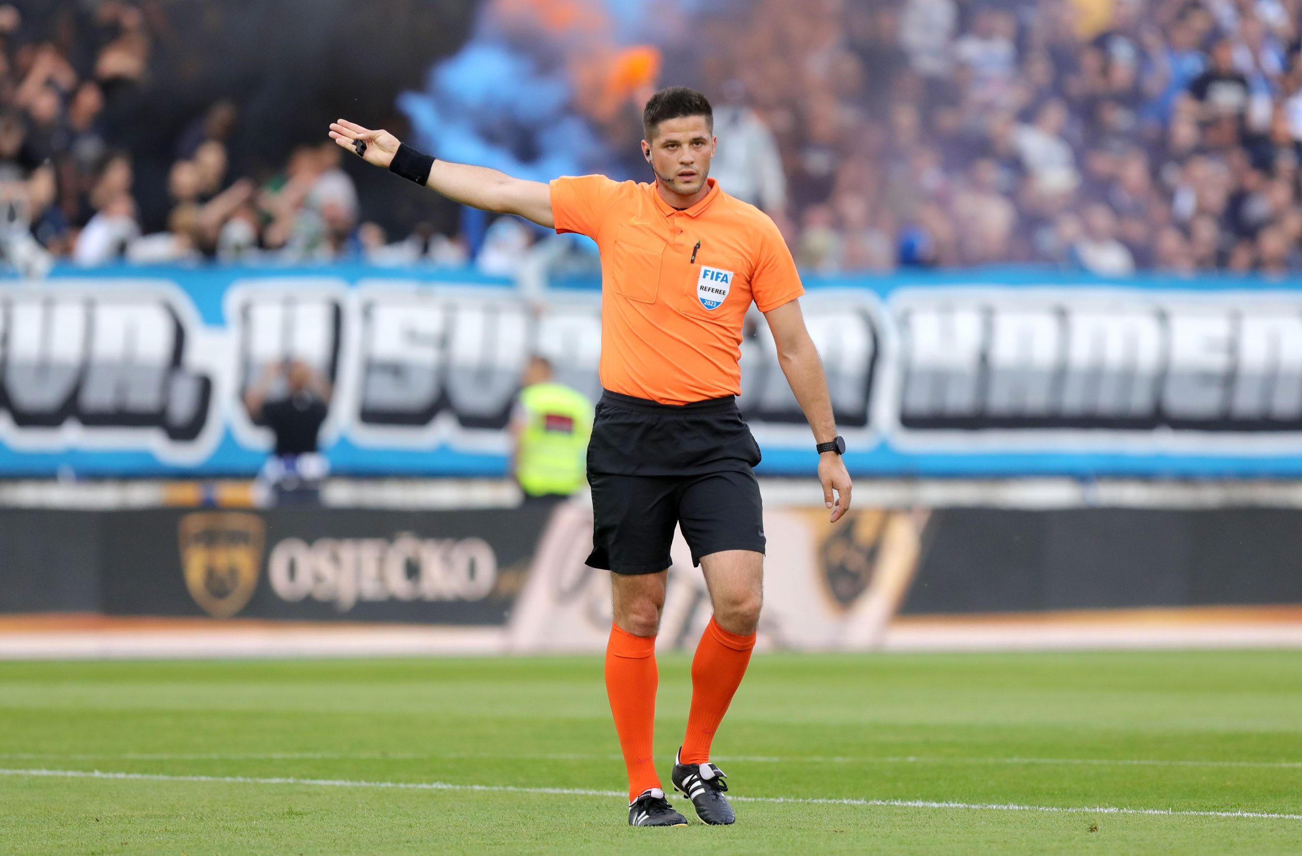 27.05.2023., Osijek - Stadion Gradski vrt, 36. kolo SupreSport HNL NK Osijek - HNK Rijeka. Osijek se oprasta od Gradskog vrta i od slijedece sezone igrat ce na novom stadionu na Pampasu. Patrik Kolaric Photo: Dubravka Petric/PIXSELL