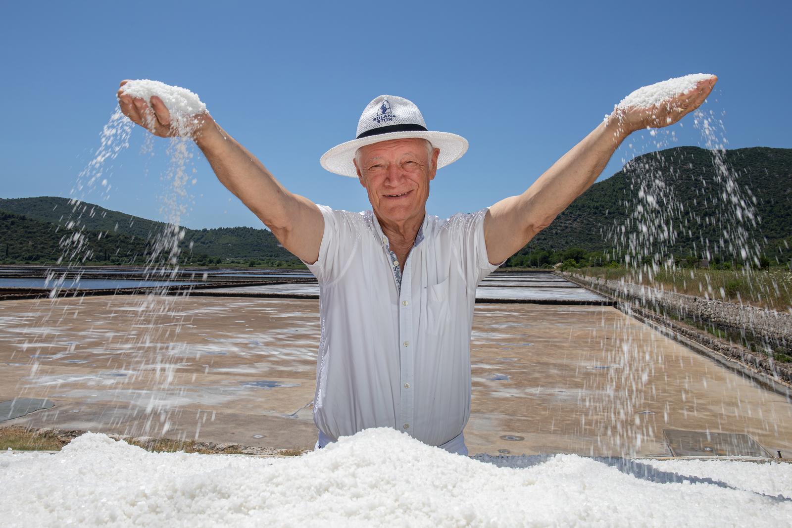 27.07.2023., Solana Ston,  Ston - Sveto Pejic, direktor Vile Koruna i solane Ston. Photo: Grgo Jelavic/PIXSELL