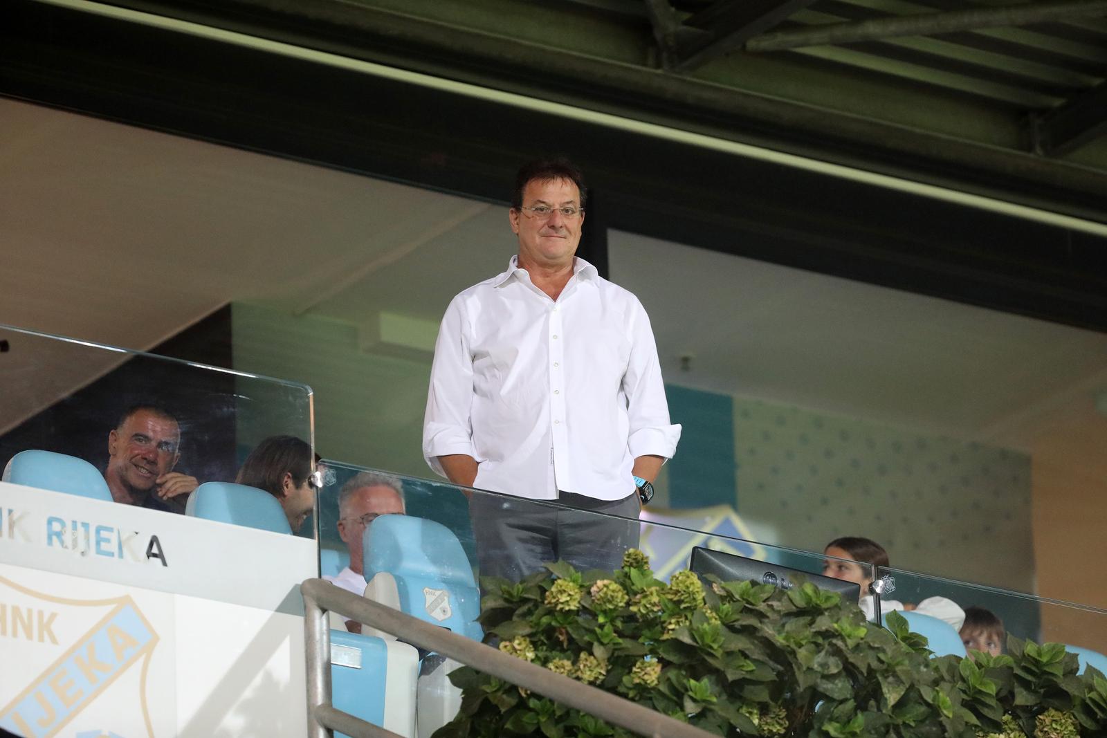27.08.2022., stadion HNK Rijeka, Rijeka - SuperSport HNL, 07. kolo, HNK Rijeka - NK Varazdin. Predsjednik Rijeke Damir Miskovic   Photo: Goran Kovacic/PIXSELL