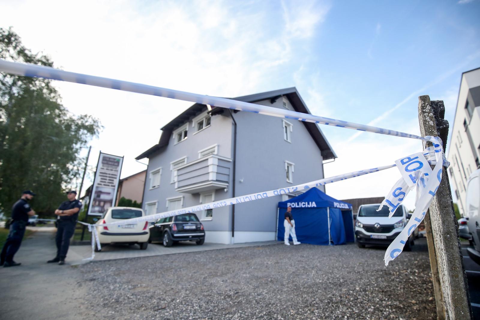 27.08.2023., Dugo Selo - Dvije ososbe su poginule, a treca je tesko ozlijedjena u eksploziji eksplozivne naprave do koje je doslo oko 14 sati u Zagrebackoj ulici u Dugom Selu. U eksploziji su smrtno stradali muskarac i zena starije zivotne dobi dok je ozlijedjeni muskarac prevezen u bolnicu. Photo: Slavko Midzor/PIXSELL
